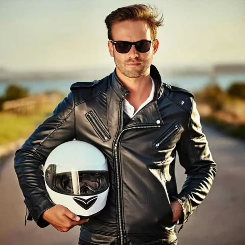 Mens Leather Jacket at Moto Wear Store